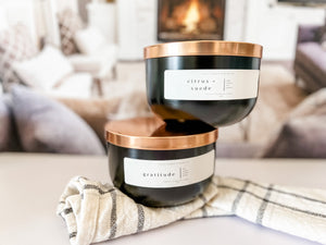 3-Wick Fall Brushed Metal Tin